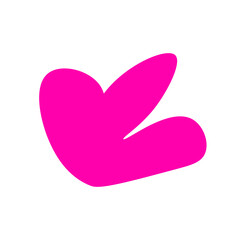 Simple Abstract Shape Cadmium Red