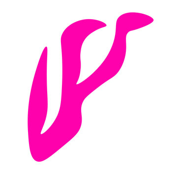 recommend clip art: Simple Abstract Shape Cadmium Red