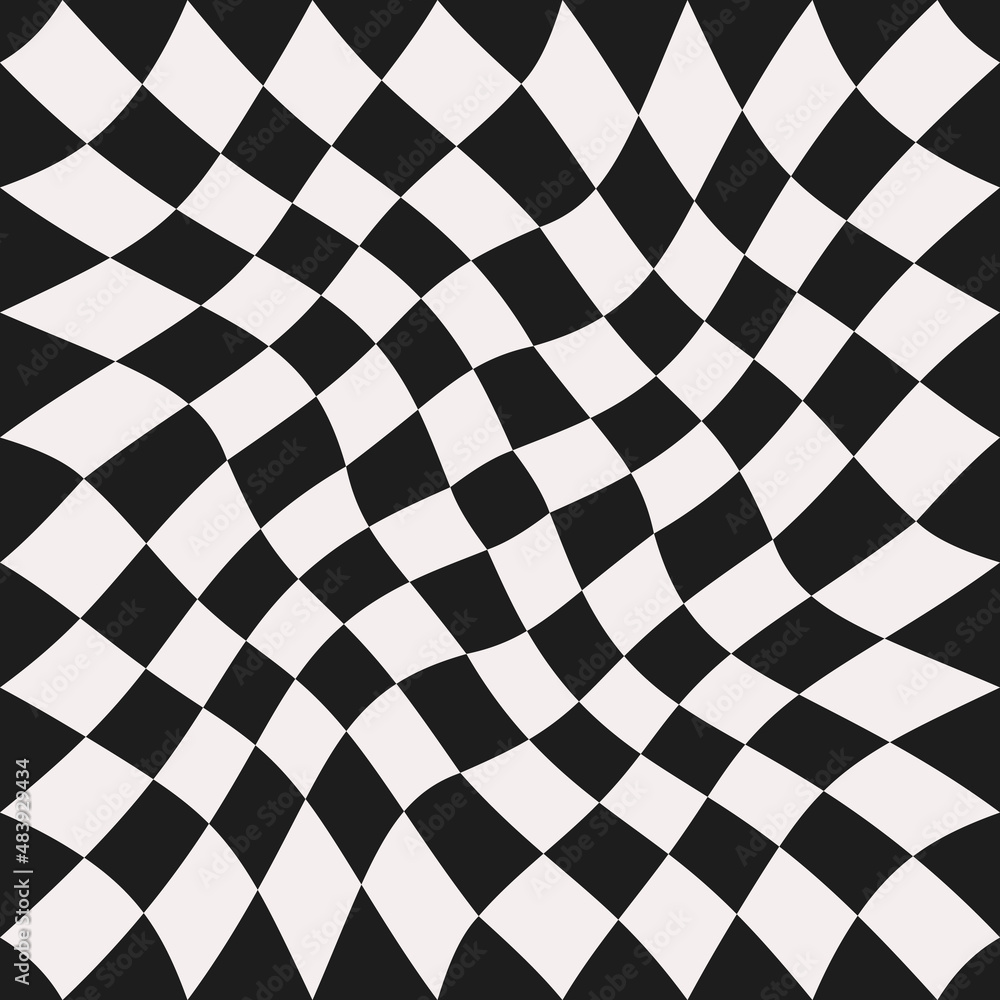 Aufkleber Rhompbuses pattern. Simple rhombuses checkered pattern. Vector.