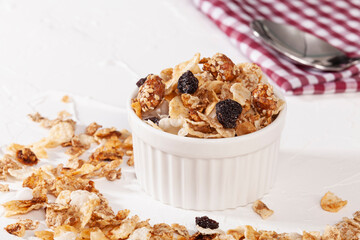 Healthy Food - Food For Breakfast; Tasty And Nutritious Organic Granola
