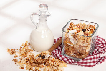 Healthy Food - Food For Breakfast; Tasty And Nutritious Organic Granola