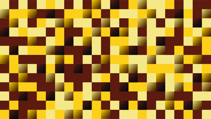 Brown squares vector composition wallpaper. 