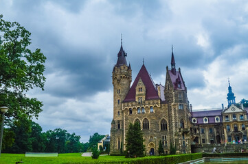 Fototapeta na wymiar The Moszna Castle, Poland