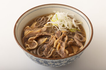 山形名物　肉そば　(親鶏)