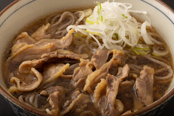 山形名物　肉そば　(親鶏)