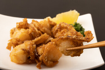 ホタテの唐揚げ