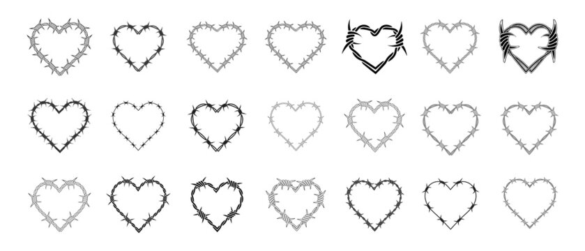 Barbed Wire Heart Images – Browse 1,389 Stock Photos, Vectors, and Video |  Adobe Stock