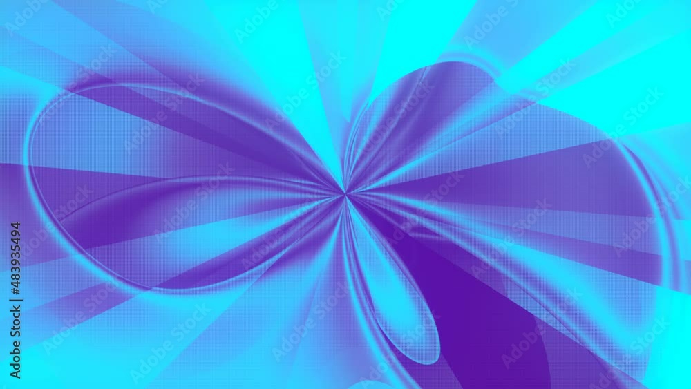 Aufkleber 3d render loop animation of a colorful metallic wavy surface. graphic pattern 4k