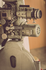 Old big cinema projector