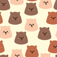Fototapeta premium seamless pattern cartoon bear. for kids wallpaper, fabric print, gift wrapping paper