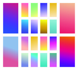 Fototapeta premium Modern vector template for cover, poster, brochure, mobile app. Abstract color gradient background