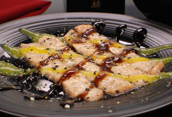 Salmon fish appetizer