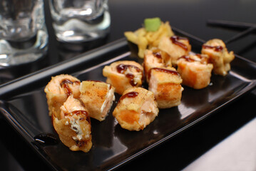 Salmon fish appetizer