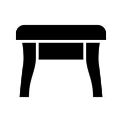 Table icon isolated on white background