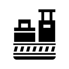 Luggage Conveyor icon isolated on white background