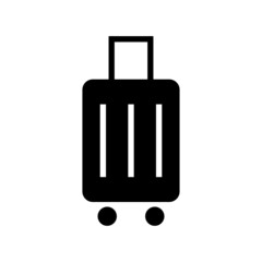 Suitcase icon isolated on white background