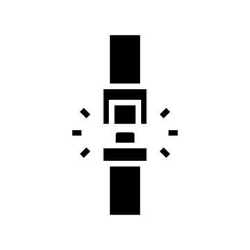 recommend clip art: Seat Belt icon isolated on white background