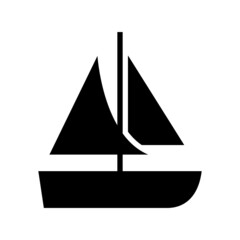 Boat icon isolated on white background