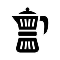 Coffee Pot icon isolated on white background