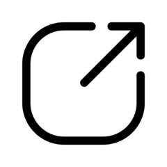 Export icon isolated on white background