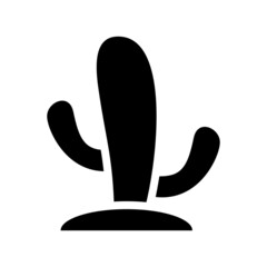 Cactus icon isolated on white background
