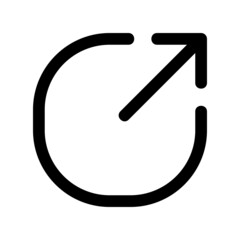 Export icon isolated on white background