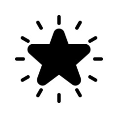 Star icon isolated on white background