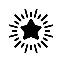 Star icon isolated on white background