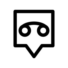 Voicemail icon isolated on white background