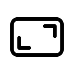Aspect Ratio icon isolated on white background