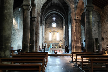 Fieschi church basilica in Lavagna - obrazy, fototapety, plakaty