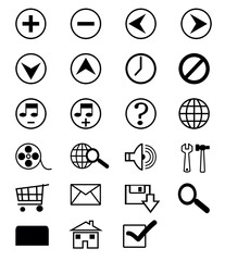 Set of icons for web - Dotes vector set design illustration