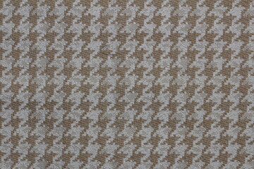 texture of jacquard fabric with geometric pattern
