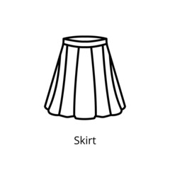 Skirt icon in vector. Logotype
