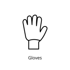 Gloves icon in vector. Logotype