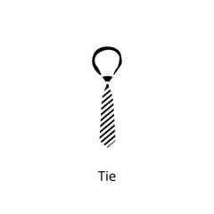 Tie icon in vector. Logotype