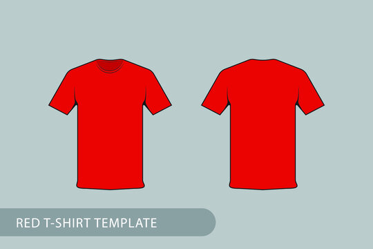 Red T Shirt Design Template