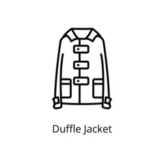 Duffle Jacket icon in vector. Logotype