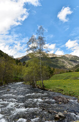 Fototapeta na wymiar Andorra - Ordino - Valira d'Orient