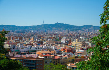 Obraz premium View of the Barcelona city