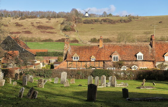 Turville Village from the churchyard