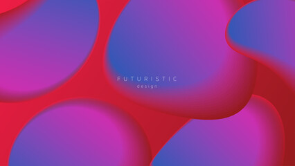 Liquid color background design. Fluid gradient shapes composition. Futuristic bubbles abstract shapes