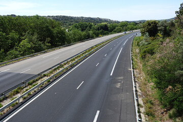 autoroute presque désert