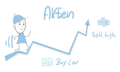 Aktien Grafik Pfeil Chart Hintergrund 