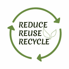 Vector logo design templates and badges in trendy linear style - zero waste concept, recycle and reuse, reduce - ecological lifestyle and sustainable developments icons