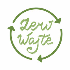 Vector logo design templates and badges in trendy linear style - zero waste concept, ecological lifestyle and sustainable developments icons