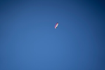 parachute in the sky