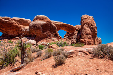Turret Arch at Arches National Park, Utah in summer season. © jovannig