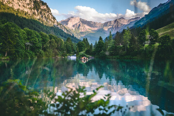 Lake in the middle of Alps