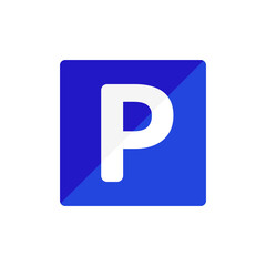 Parking sign. Parking lot icon. Vector.